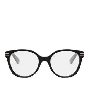 불가리 블랙 라운드 아세테이트 안경테 BV50047I 001 BLACK 52
