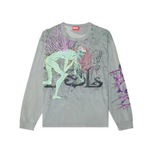 디젤 긴팔 티셔츠 A176410SLBT grey