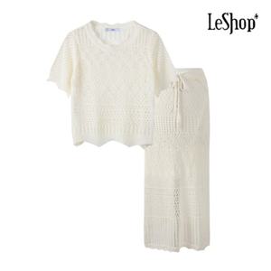 르샵  스카시 패턴 니트 앤 스커트 셋업 (BP5ST014A)