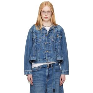 사카이 청자켓 블루 Levis 데님 재킷 252445F060002