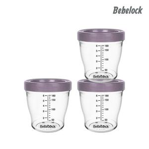 [베베락]포네르 트라이탄 이유식 용기 180ml 레드빈(3P)