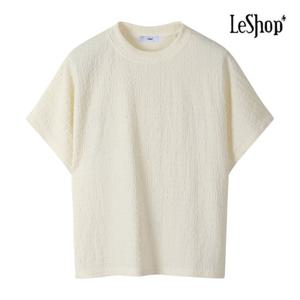 르샵  엠보 텍스처 반팔 티셔츠 (BP6TS006A)