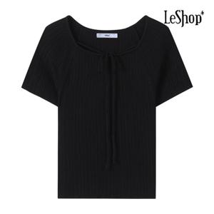 르샵  골지 스퀘어넥 반팔 니트 (BP6KP005A)