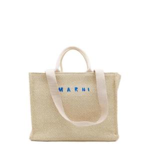 Marni 로고 자수 탑 핸들 백 SHMP0078U0P3860 00W11 TP935036775