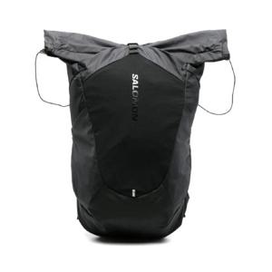 25 SS 살로몬 로고 프린트 롤 탑 백팩 LC2251900BLACK TP438902084