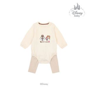 [디즈니베이비]디즈니칩앤데일바디수트상하(BEIGE)_79Q51750321