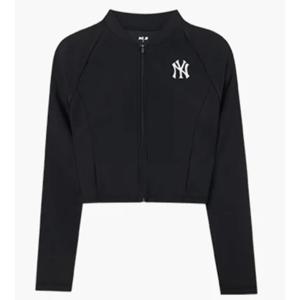 MLB 여성 베이직 크롭 집업 래쉬가드 A5 3FSWB1033 50BKS