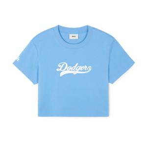 MLB W 베이직 바시티 컬시브 크롭 티셔츠 A3 3FTSV1243 07BLL 50BKS 50BRL