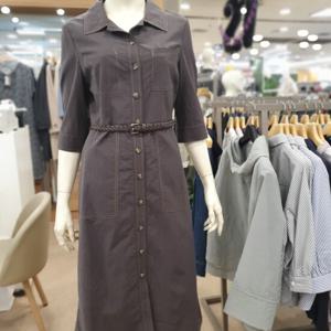 [크레송]MDCMOA54 S85 카라 올단추 린넨원피스