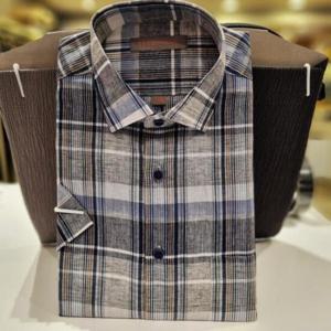 [엘르옴므]EBEHR11042_LINEN BLEND체크셔츠