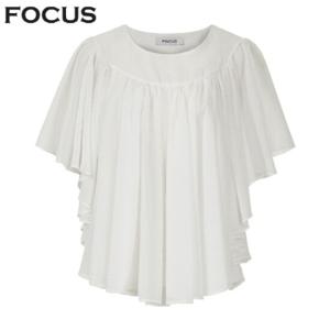 [포커스]포커스 날개 소매 쉬폰 블라우스_VF5M1BL5431