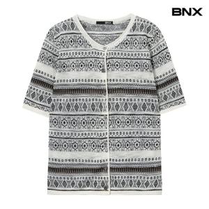 [BNX]라운드넥 니트 가디건 (BX2CD014L0)