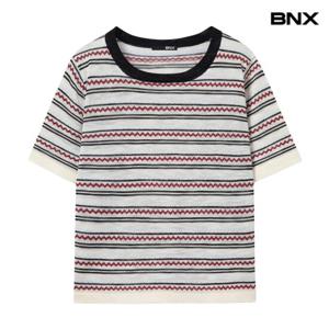 [BNX]스트라이프 배색 니트 (BX2KP021L0)