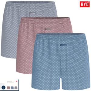 BYC경쾌한패턴감40수주자직트렁크팬티3매입MCG1454