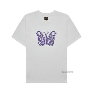 [니들스] SS25 남성 숏슬리브 크루넥 티셔츠 QV433A OFF WHITE
