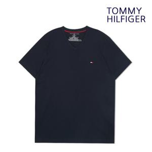 타미힐피거 반팔티셔츠 브이넥 남성 네이비 09T3140-410