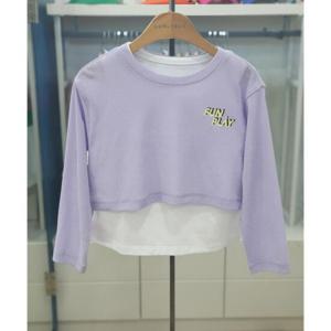 컬리수 세이브존04 트임레이어드티셔츠 C242TSG04P