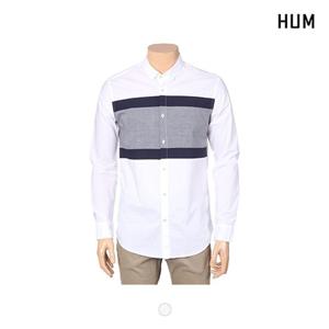 [HUM]남) 가슴 블럭 배색 셔츠(FHNSCSL103M)