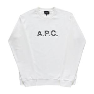 [아페쎄 APC] COEIP H27886 TAG BLANC/NOIR 남성 맨투맨