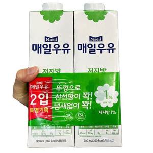 매일 후레쉬 저지방1_ 우유기획 900ML x 2입 X 2개