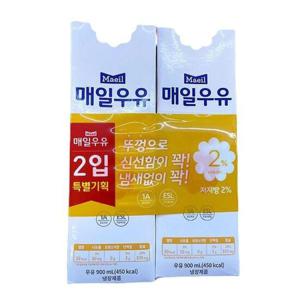[매일] 우유 저지방2_ 후레쉬팩 900ML X 2개 코스트코