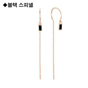 로이드 바게트 블랙스톤 링 14k 귀걸이 LPSH4077G