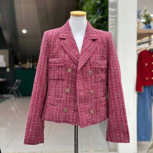 [오조크]데일러드카라 더블 트위드자켓/FOSFCJA501CPI