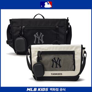 [MLB키즈US] (7ACRB045N) 베이직 메쉬 메신저백 아동가방 키즈가방