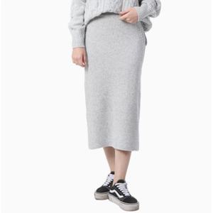 [시에로]옆선꽈배기 조직 H라인 니트 스커트 SF1SKF282