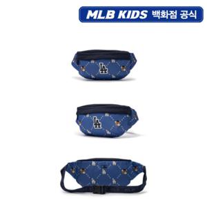 [MLB키즈] 다이아 모노그램 모노베어 배색 힙색 (7AHSC015N-07NYS)