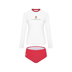 [아레나] (A5BL1PS01RED) 팝핑 프룻 슬림핏 래쉬가드 세트