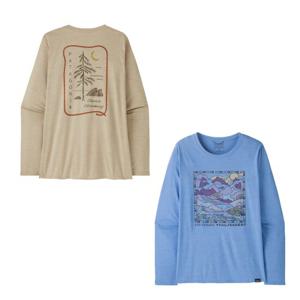 [파타고니아코리아]우먼즈 롱슬리브드 캐필린쿨데일리 그래픽셔츠 45165Q5