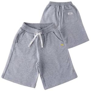 [블루독8-키즈] 멜란지 버뮤다스웨트6부팬츠 트레이닝 면스판 반바지 와이드 두돌선물 초등학생 2513541502