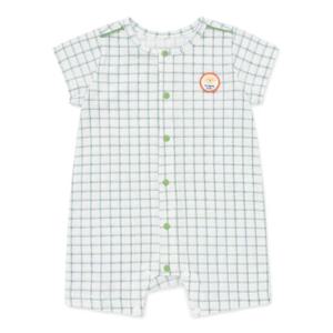[블루독베이비8] SS25 그리드체크우주복 HJ (4537004104) (BLUEDOG BABY 유아 출산 백일 선물 도트 강아지