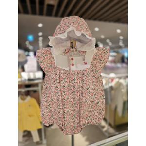 [블루독베이비] 25 SS(핑크)핑크플라워 바디수트(4531360405) 백일 돌 신생아 조카선물 유아아기옷 여름 출