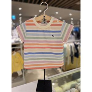 [블루독베이비] 25 SS(레드)드로잉strlp반소매티셔츠(4531433203) 등원 백일 돌 선물 간절기  신상 유아 아
