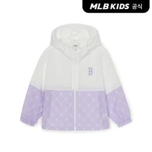 [MLB키즈 공식] 25SS 다이아 모노그램 경량 바람막이 BOS (L.Lavender) 7AWJMD653-43LDL