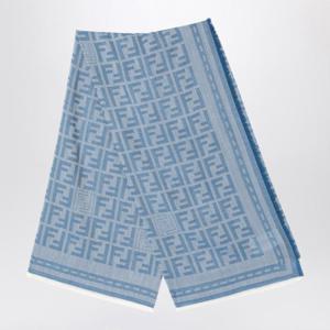 펜디 머플러 스카프 FXT069AUM1 Light blue