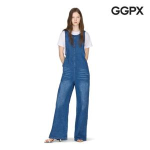 GGPX  와이드핏 데님 롱 점프수트 (GP4OP009F)