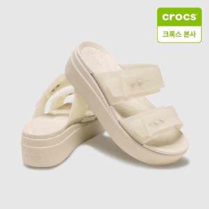 [크록스] 브루클린 버클 프로스티드 로우 웨지 210980-0LH