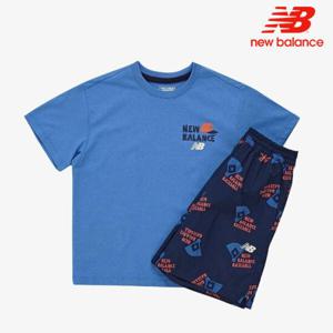 [뉴발란스]뉴발란스 키즈 Baseball 반팔티 세트 NK9YE2501U-50