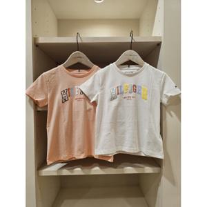 타미힐피거칠드런6 T42F1KKO870GT1 여아 바시티 티셔츠