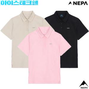 [네파][아이스테크쉘](7L45231) 여성 여름 아이스테크쉘 우븐 반팔 카라 폴로티셔츠