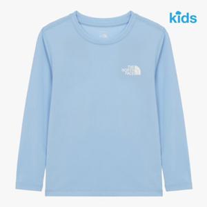 노스페이스 키즈 NT7TR20U 블루 서프사이드 긴팔 라운드 티