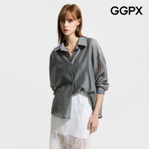 GGPX  반전 컷아웃 시스루 셔츠 (GP5SH004F)