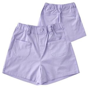 [블루독8-아동] LV)퍼플포켓팬츠 면스판 여아 반바지 세돌선물 25335-412-57