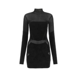DION LEE 블랙 스트레치 비스코스 블렌드 미니 드레스 A7602P22 BLACKBLACK