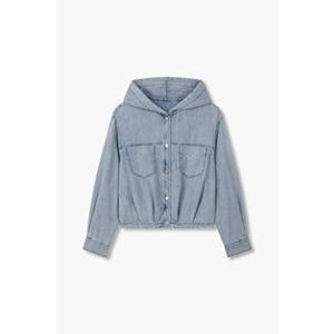 [보브] 후디드 헤지 데님 블라우스 (7155360800)