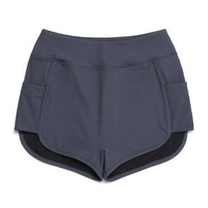 N252WWL420 여성 하이웨이스트 워터 브리프 BLUE GREY