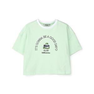 [레노마키즈]여아크롭그래픽티셔츠_라임 (R2425T180_57)